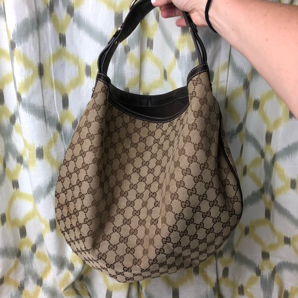 Authentic Gucci Horsebit Hobo Bag Brown Leather - Picture 4 of 8